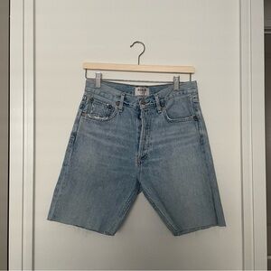 AGOLDE • high rise long shorts